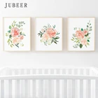 Акварельные Цветы постеры и набор отпечатков 3 цветочные принты детские настенные художественные картины украшение спальни скандинавский Декор