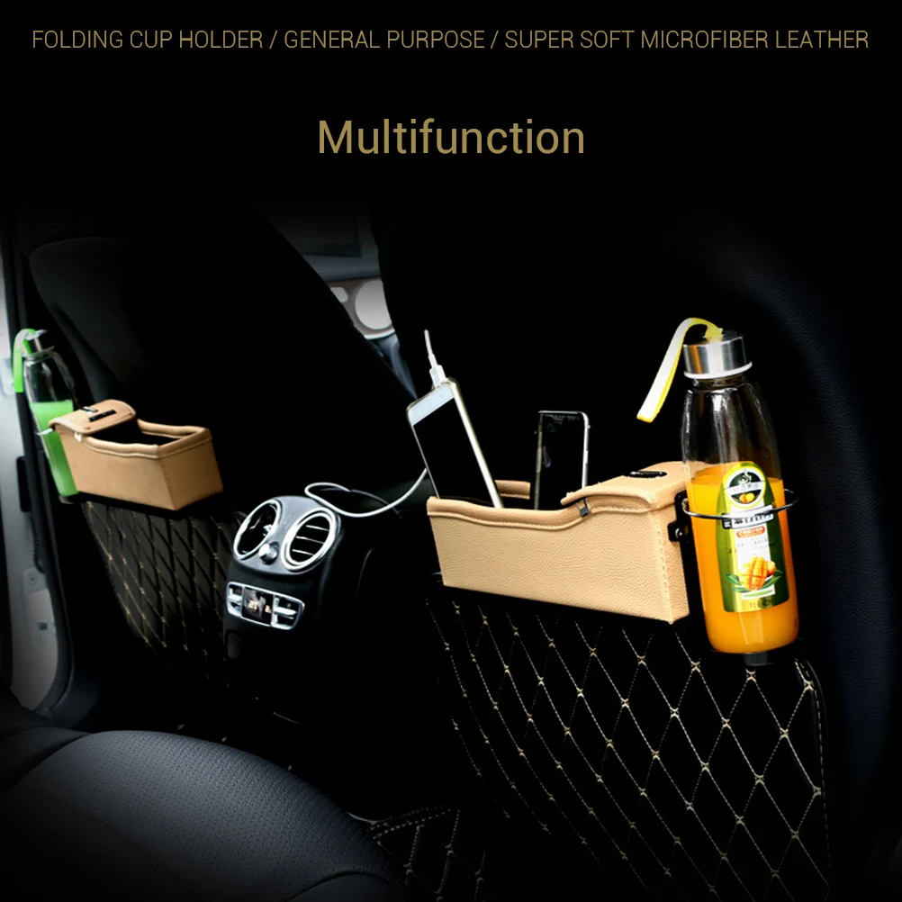Автокресло Gap Filler Multi-functional Универсальный кожаный Монета Изменить контейнер органайзер для автомобиля коробка с держателем бутылки