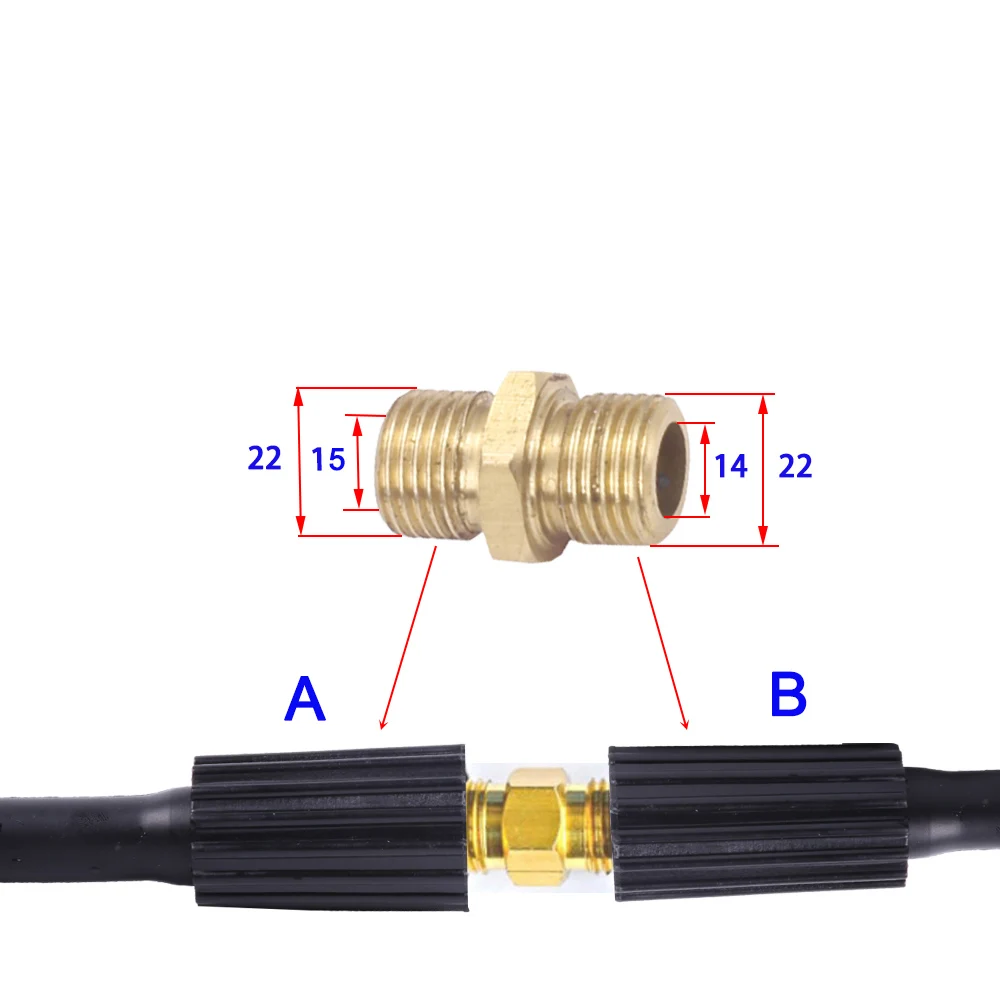 USEU 5 м 10 м Высокое давление Мощность Шайба удлинитель шланг с M22 адаптер замена шланг для B& S Craftsman Generac& Karcher