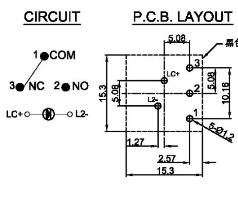 PB26-13M квадратный 15*15 мм с светодиодный SPDT мгновенный самовозвратный pcb кнопочный выключатель для видеопроцессора