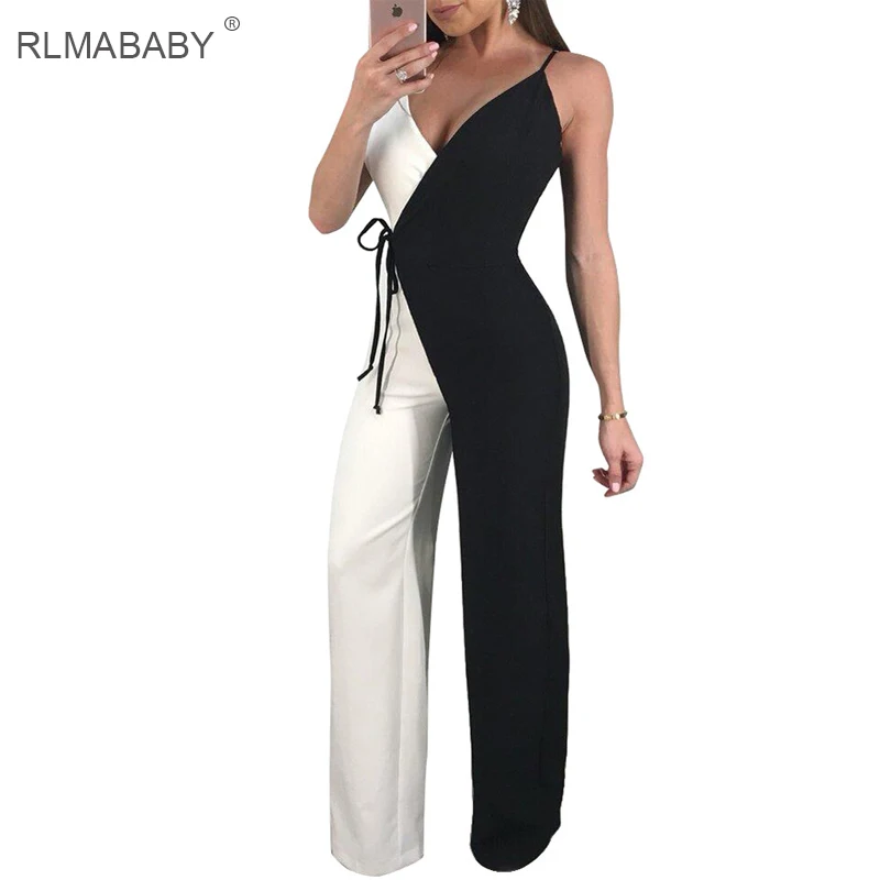 RLMABABY 2 цвета лоскутное Спагетти ремень широкие брюки комбинезоны для малышек