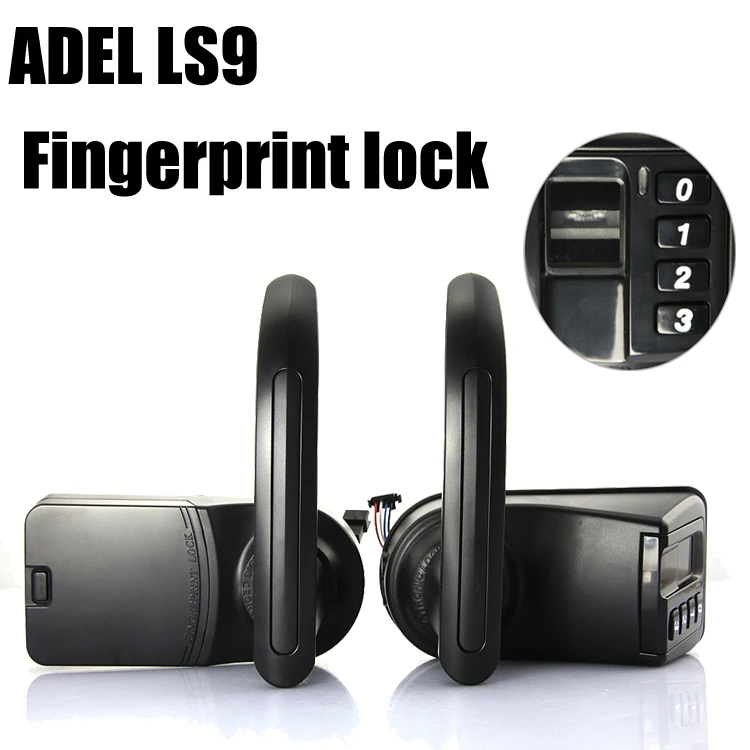DHL Free Shipping ADEL LS911 Black LS9 Biometric Fingerprint Password Key Door Lock L/R Handle /S1 Professional Access Control |