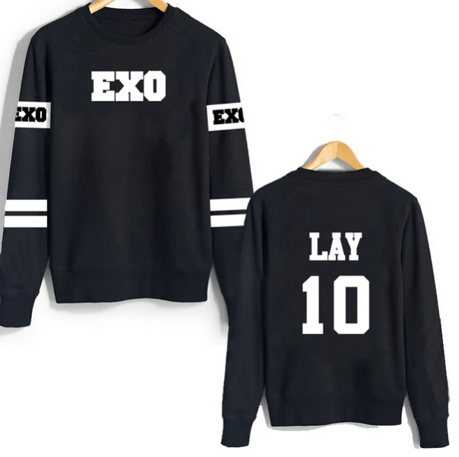 Женская толстовка kpop exo kar sehun xiumin baekhyun terra с капюшоном harajuku | одежда