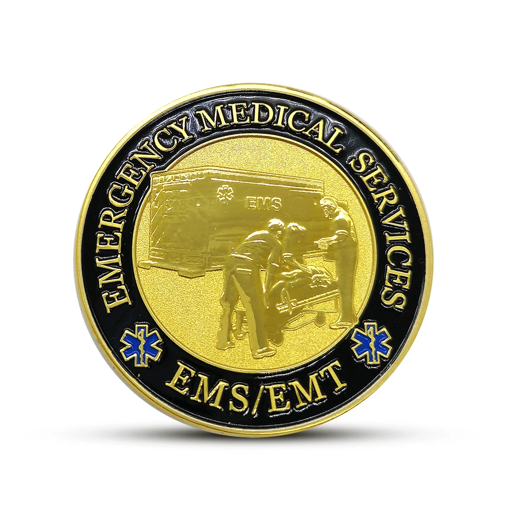 EMS EMT Challenge монеты аварийные медицинские услуги сувенирные подарки значок коллекционные монеты ремесла