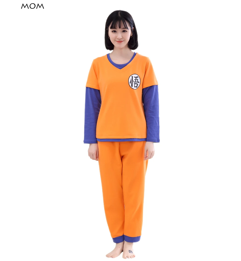 Dragon Ball для Семейные рождественские пижамы Костюмы зимняя мама и ребенок с надписью «Me» и «Mini Me» одежда парные наряды пижамы для детей и взрослых, сына, рубашка