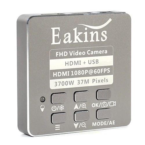 Серый Full HD 37MP 1080P 3700W HDMI USB промышленный электронный цифровой видео микроскоп камера для телефона процессор печатная плата ремонт пайки - Цвет: Серый