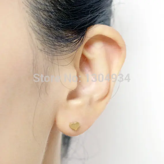 Jisensp Fashion Love Heart Earrings Vintage Piercing Jewelry Brinco Trendy Cute Earings for Women Pendientes Mujer Moda Earing | Украшения