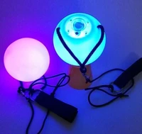 colorful rgb led bulb stage light party lamp disco color change poi thrown balls professional belly dance sn427