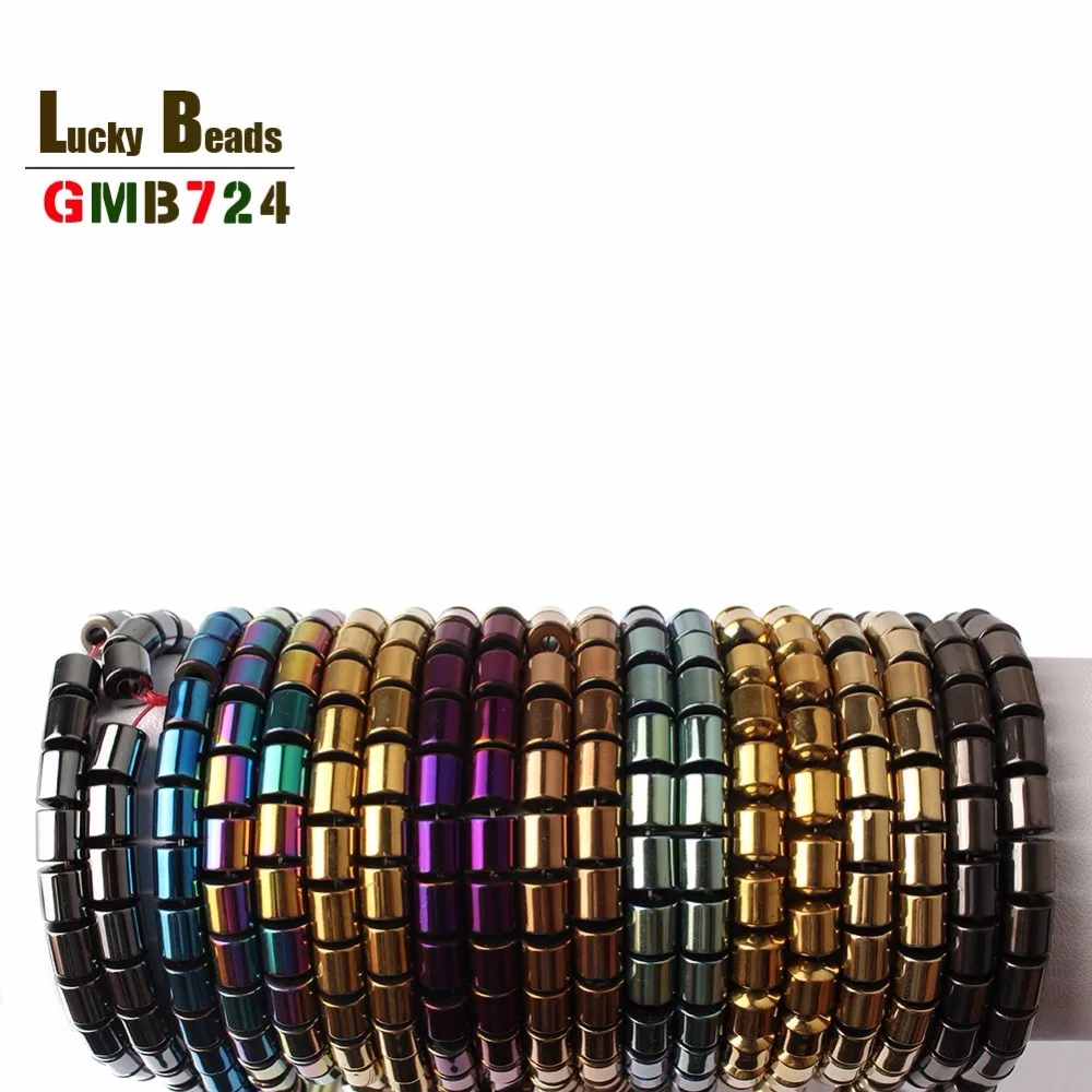 Бусины из гематита (9 цветов) с натуральным большим отверстием (2 3 мм) европейские