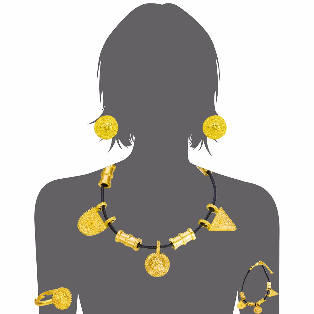 WANDO милые и новые ювелирные изделия из эфира золотого цвета наборы веревок для