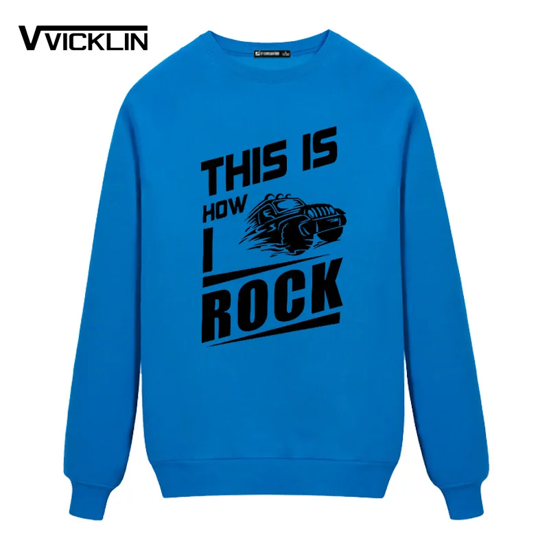 

This Is How I Rock Car Printed Cotton Casual Fleece Hoodies Sweatshirt Men Loose Clothes Tops Plus Size