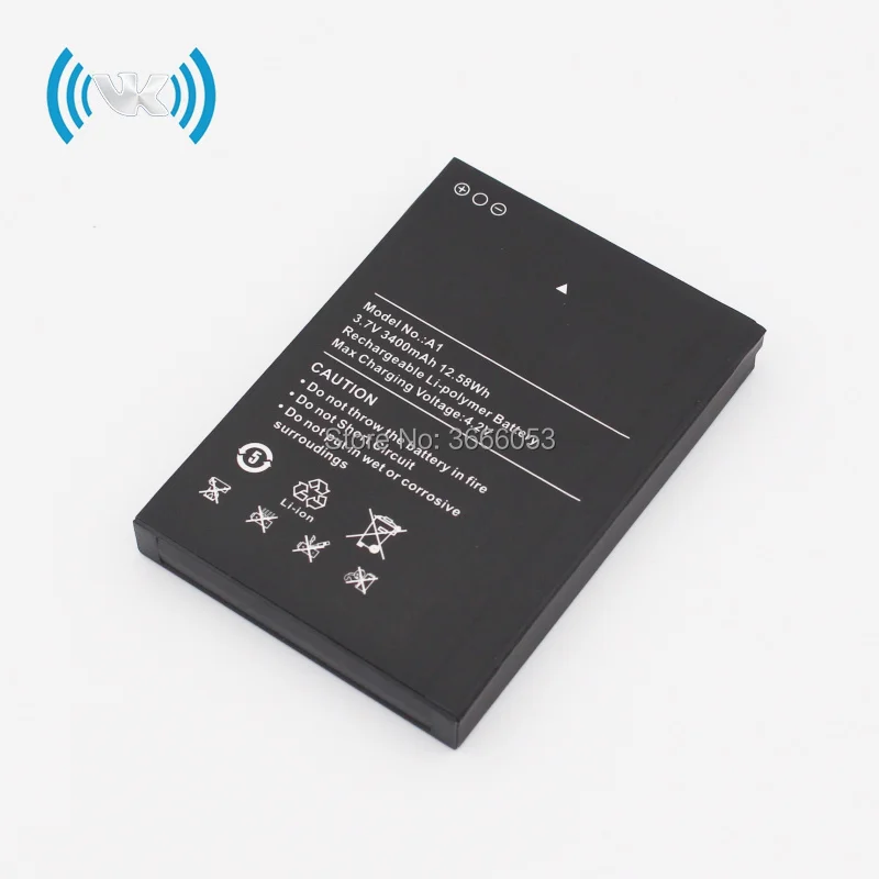 VK 3400mAh/12.58Wh 3 7 V A1 запасной аккумулятор для GEOTEL Smart Cell мобильный телефон литий