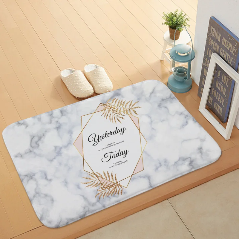 Простой ветер геометрические растения письмо Ковер супер мягкий коралловый флис