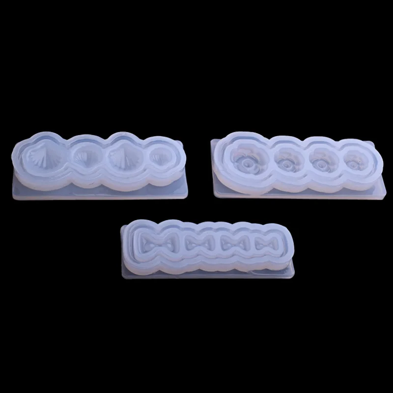 5 шт./лот трафарет для маникюра силиконовые шаблоны 3D цветы сердце звезды украшения «сделай сам» дизайн Акриловые формы серьги ювелирных изделий