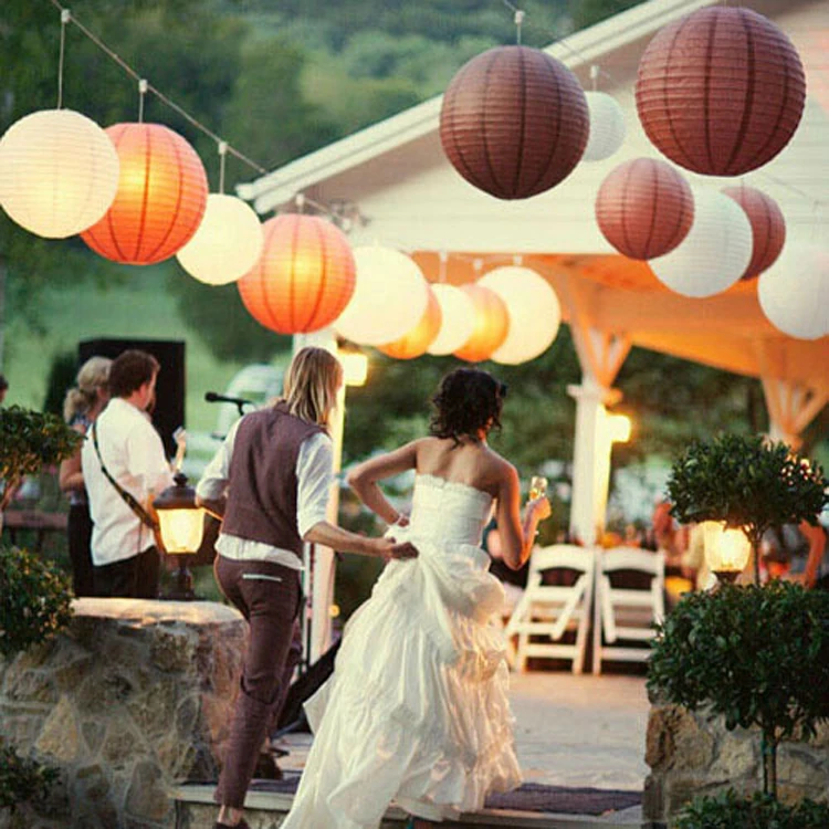 12''(30cm) Round Paper Lanterns for Home&ampParty Decorations Wedding Lantern 20 Colors Choose Chinese 5pcs/lot | Дом и сад