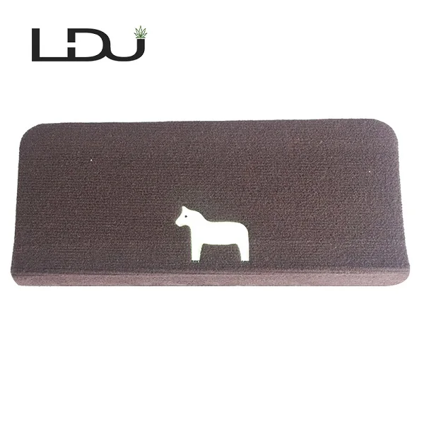 Horse-Dark Coffee RULDGEE, светящийся мягкий, с различными рисунками, самоклеющийся, не скользит, водопоглощающий коврик для лестницы, защитный коврик для гостиной - Цвет: Horse-Dark Coffee
