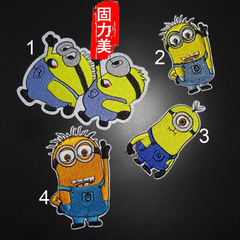 4 шт. миниатюрные желтые наклейки с утюгом для самостоятельной вышивки тканевые