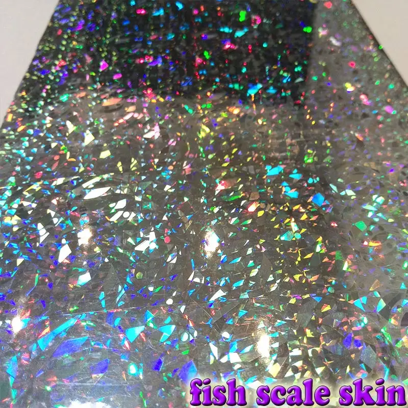 Лидер продаж 2017 стикер для приманок прозрачная кожа рыбы размер: 10 см * 15