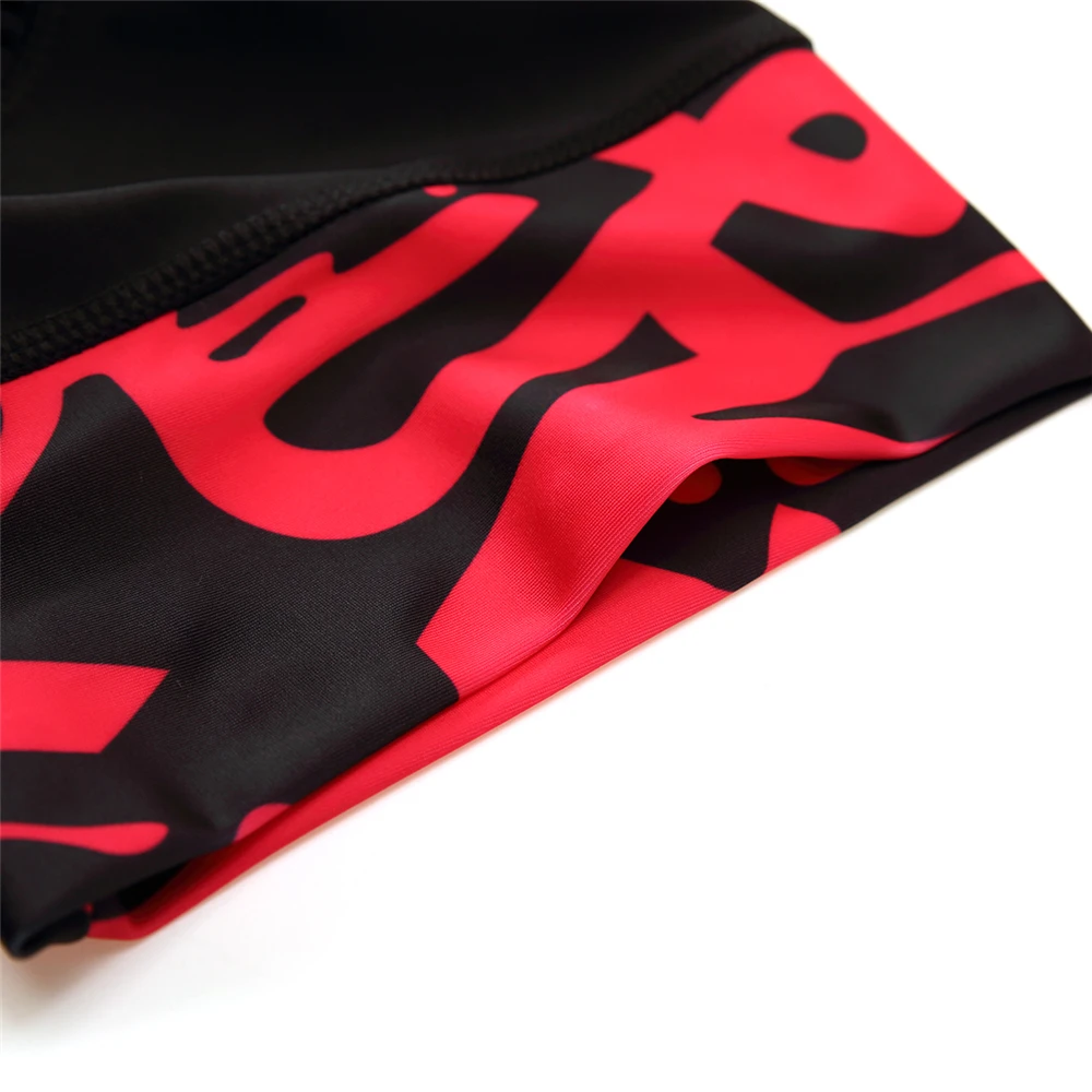 Mission Runway красный узор pro team bicicleta maillot велосипед Велоспорт нагрудник шорты Одежда