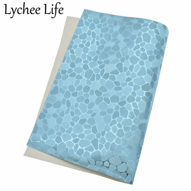6 Lychee Life цветная Синтетическая кожаная ткань A4 мраморная набивная ПВХ ткань DIY для пошива домашней одежды аксессуары для одежды - Цвет: 6