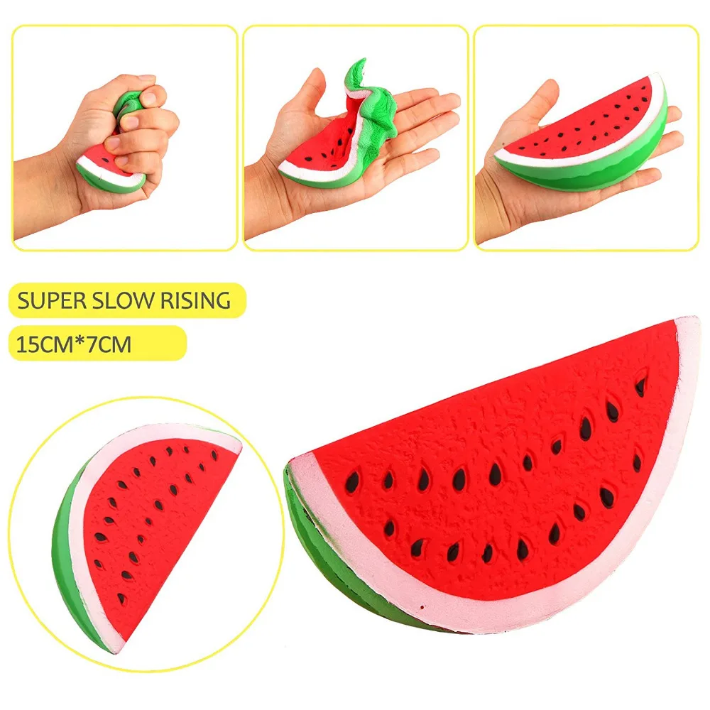 5 шт. в упаковке Детские антистрессовые игрушки фруктовая серия Kawaii сжимаемые Jumbo