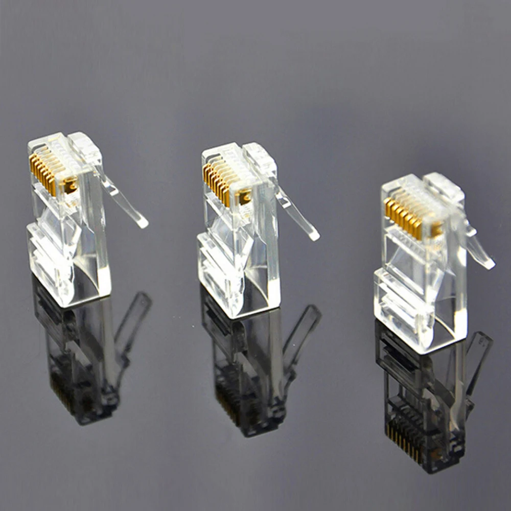 100 шт./лот RJ45 RJ 45 CAT5 CAT6 модульный разъем сетевой разъем|rj45 wall connector|rj45 5econnector header |