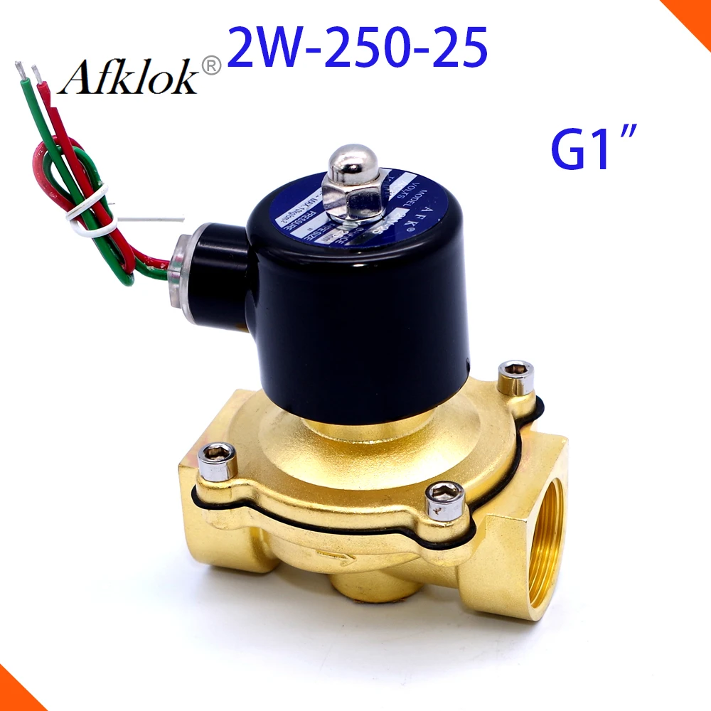 2Way G1 &quotNPT нормально закрытый Электрический электромагнитный клапан 24v N/C для воды