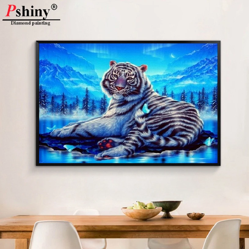 Pshiny 3d DIY Алмазная вышивка рукоделие детские брюки с тигровым анимальным
