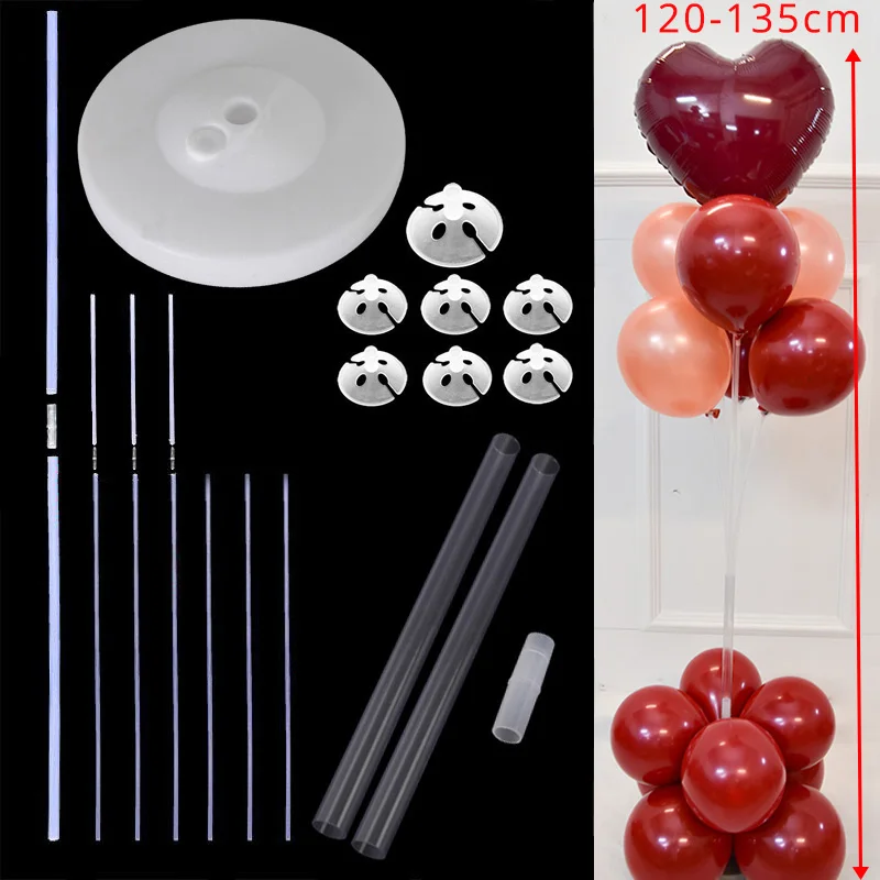 1set mix stand 103 см высота 11 тюбиков Свадебная вечеринка шар подставка держатель для шарика на день рождения украшения Детские праздничные вечерние шары - Цвет: 1set mix stand