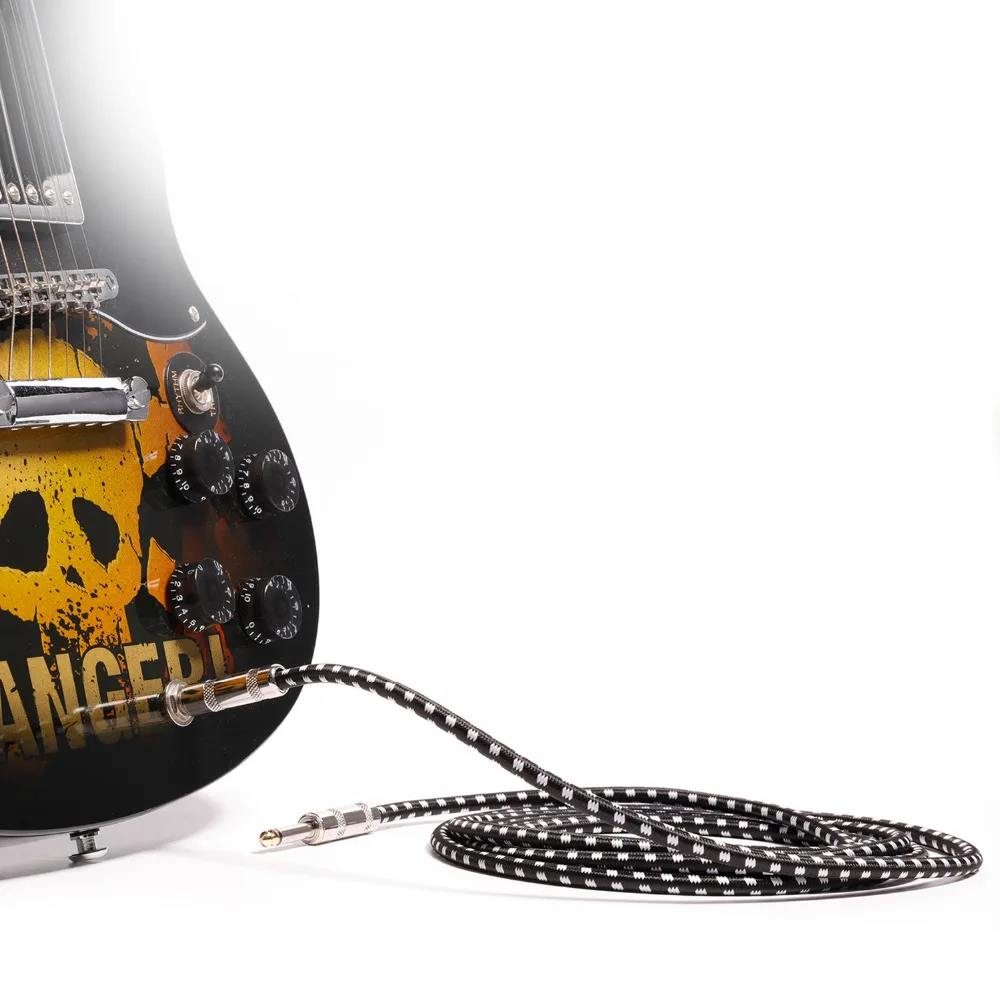 Donner гитары кабель 10 футов Премиум Электрический инструмент бас шнур AMP 1/4 прямо к