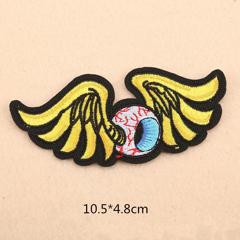 On Patches For Clothing Fabric Badges Applique Embroidered Stickers Scrapbooking DIY Sewing Accessories Leaf wing | Дом и сад