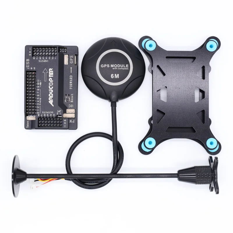 APM2.8 APM 2,8 контроллер полета Ardupilot+ 6M gps встроенный компас+ gps подставка+ амортизатор для радиоуправляемого мультикоптера - Цвет: Vertical