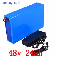 48v 1000w battery 48v 24ah electric bicycle battery 48v 24ah lithium ion battery use samsung cell with 30a bms54 6v 2a charger