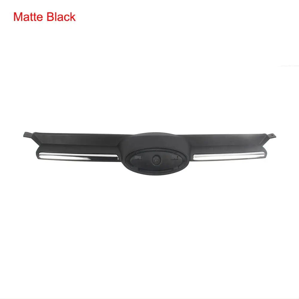 Matte Black Матовая яркая черная передняя решетка радиатора с эмблемой для Ford Focus MK3 MKIII 2012- седан хэтчбек - Цвет: Matte Black