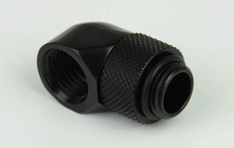 6 шт./лот G1/4 ''90 поворотный Компрессионный фитинг 90 градусов поворотный фитинг адаптеры охлаждения воды металлический разъем