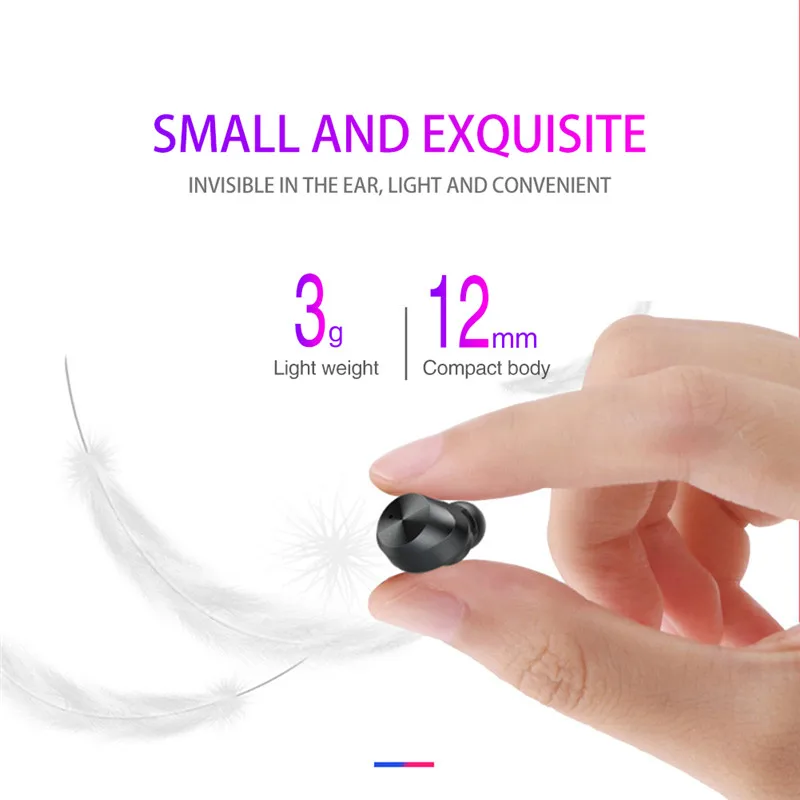 2019 Новый TWS 9 Bluetooth наушники сенсорный Водонепроницаемый гарнитура 5 0 True