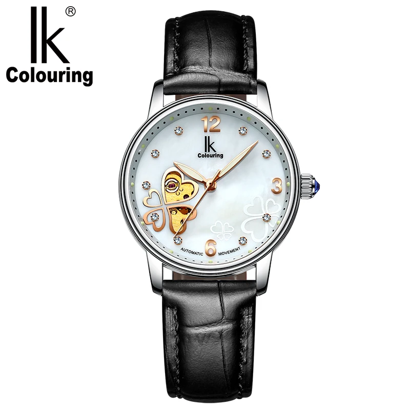 Часы наручные женские Автоматические Роскошные Модные Цветные светящиеся с