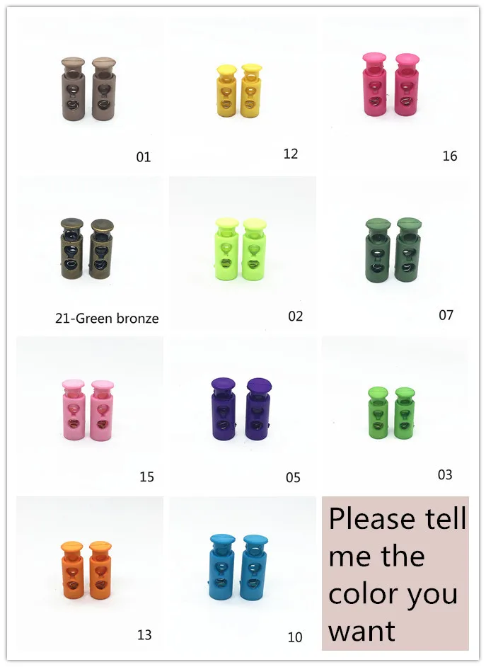 More color tell me 25 шт. 24 мм пластиковый зажим для лямок рюкзака 2 продолговатая деревянная пуговица с дырками шляпа эластичная веревка замок зажимы шнурки зажим DIY аксессуары для одежды BD430 - Цвет: More color tell me