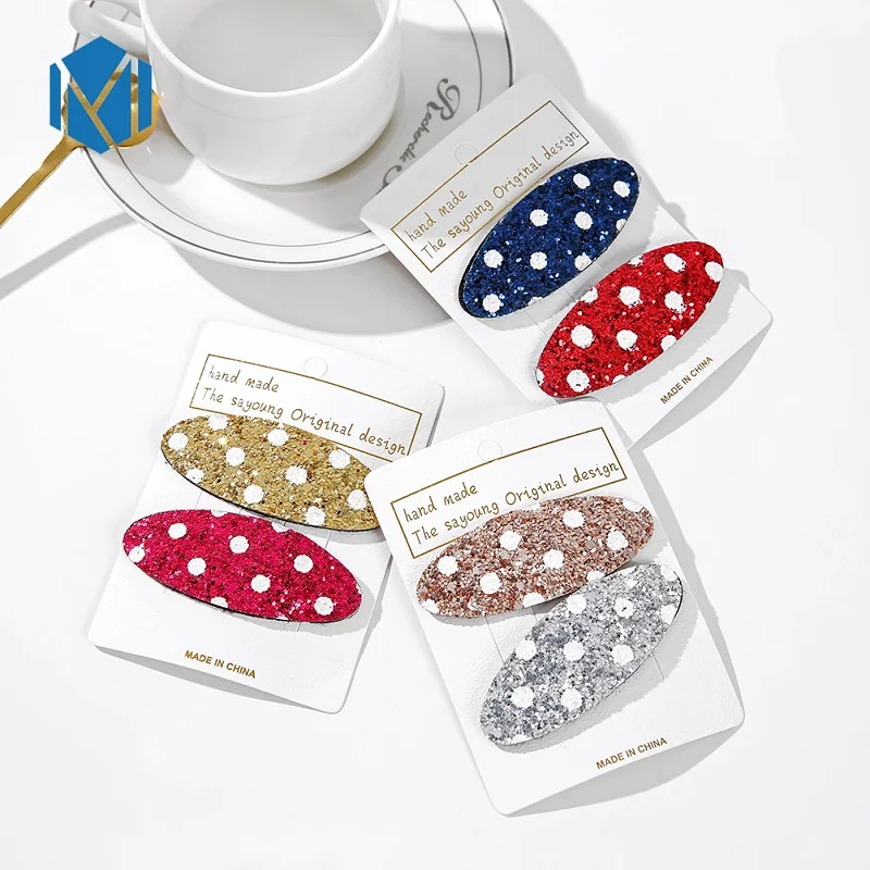 2 шт./компл. корейский стиль новые модные детские аксессуары для волос в горошек с