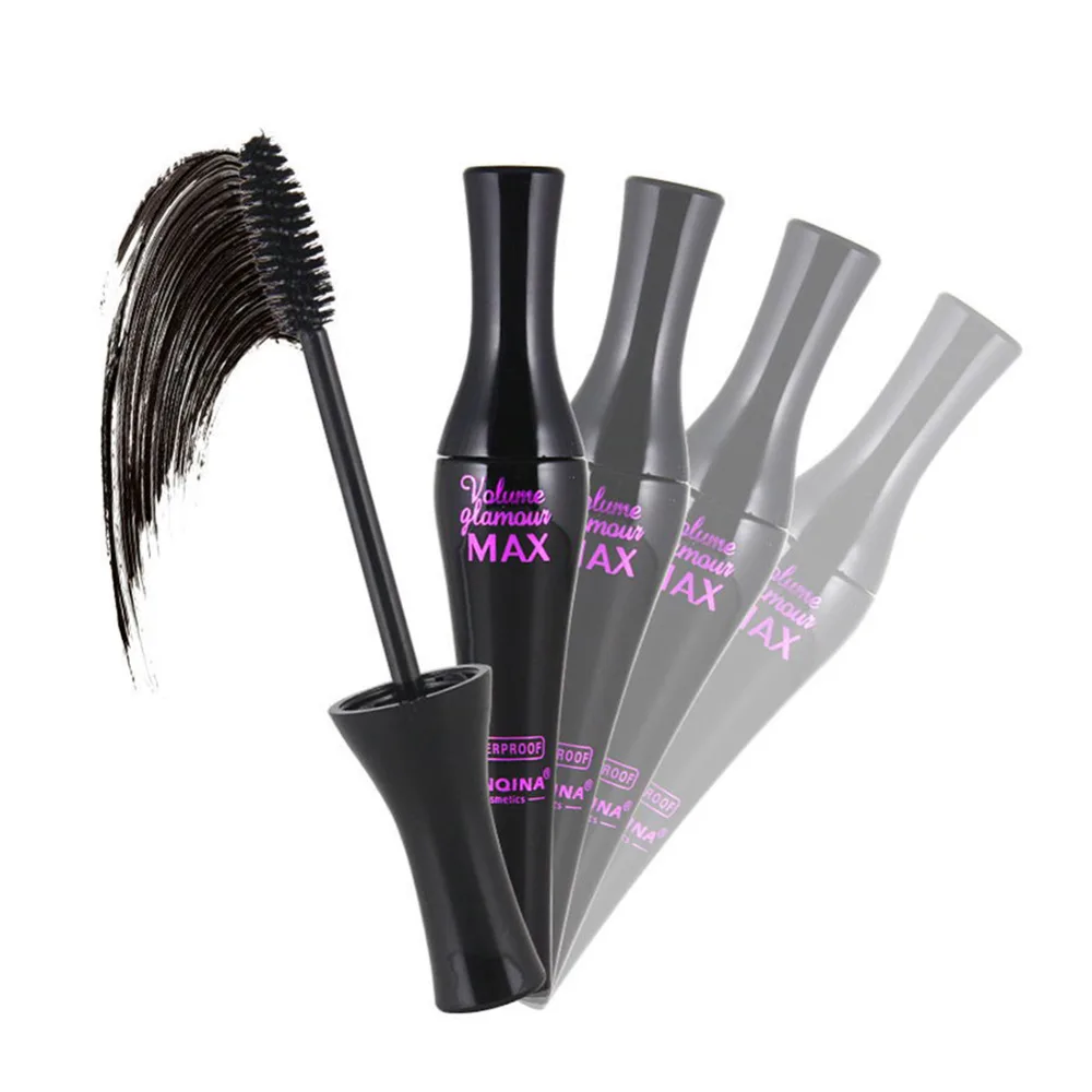 Модная продажа Черная тушь для ресниц густая вода не тускнеет натуральные