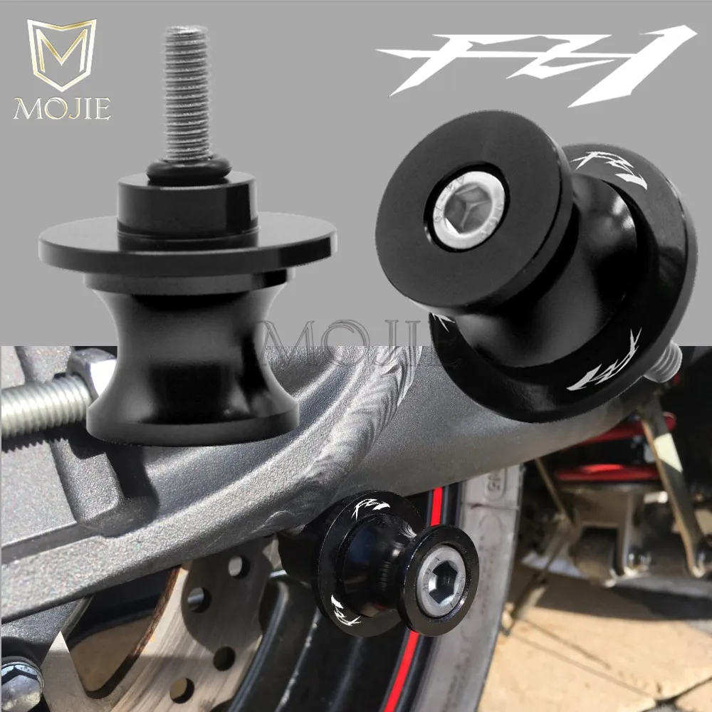 Мотоциклетные катушки Swingarm 6 мм CNC алюминиевые задние ползунки для Yamaha FZ1 FZS1000 2004