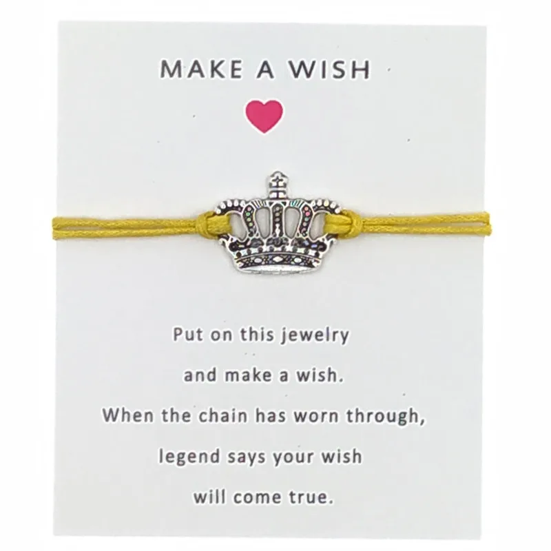 Браслет желаний с цепочкой Life Tree браслет из красной нити подвеской в виде короны