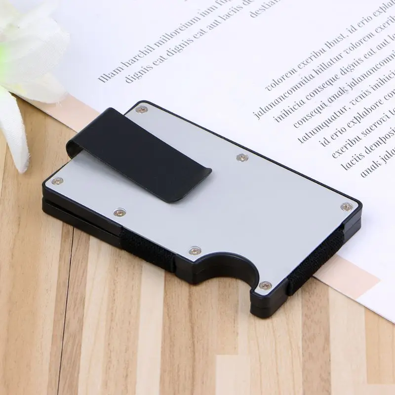 Модный мужской многофункциональный держатель для карт с RFID блокировкой кошелек