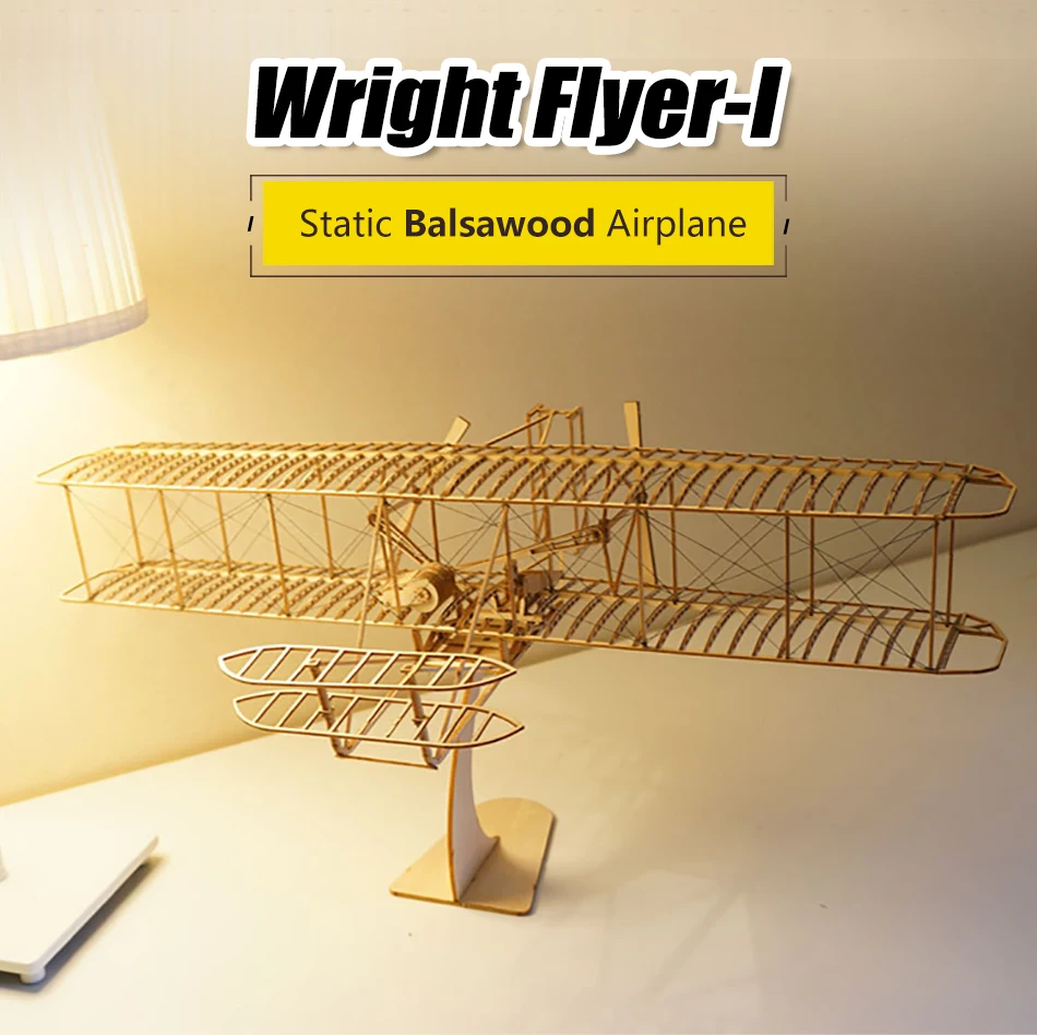3D Набор для изготовления деревянных изделий-Wright Brothers Flyer модель самолета для создания, идеальная 3D деревянная головоломка DIY игрушка орнамент