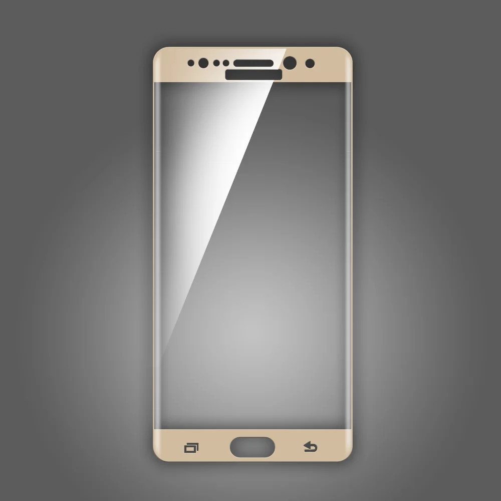 Золотой Для samsung Galaxy Note fe Fan Edition 3D покрытие полное покрытие закаленное стекло протектор экрана для samsung Galaxy Note7 HD пленка - Цвет: Золотой