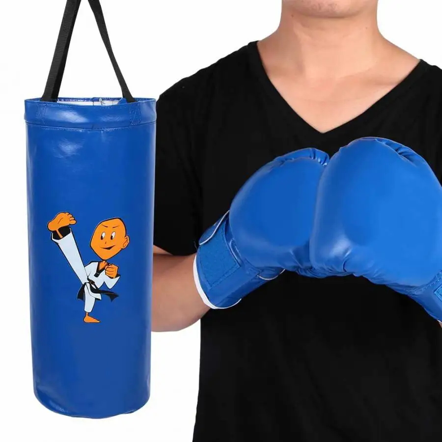 Прочный боксерский Песочник из искусственной кожи детский висячий мешок с