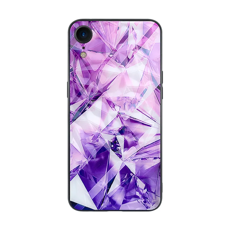 SUEF 3D Diamond Design For iPhone XR Case Hard PC+Soft TPU Phone Bags Cases Fundas Anti-knock Capa |