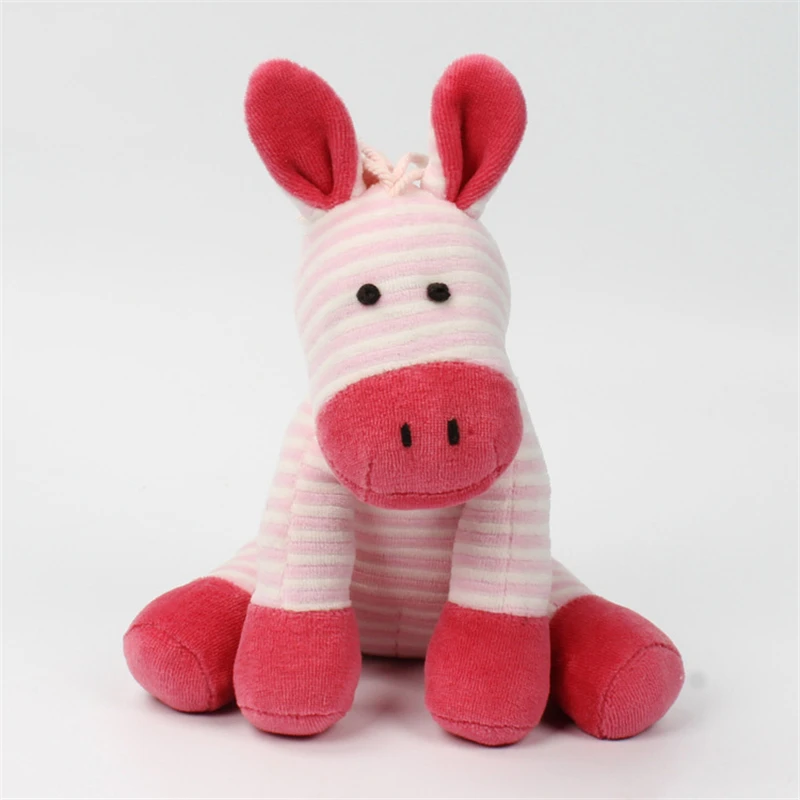 RECOBIE Donkey Doll Red Stripe Plush Toy Safety Material Baby Play Comfortable Soft Children Creative Girl Birthday Gift | Игрушки и