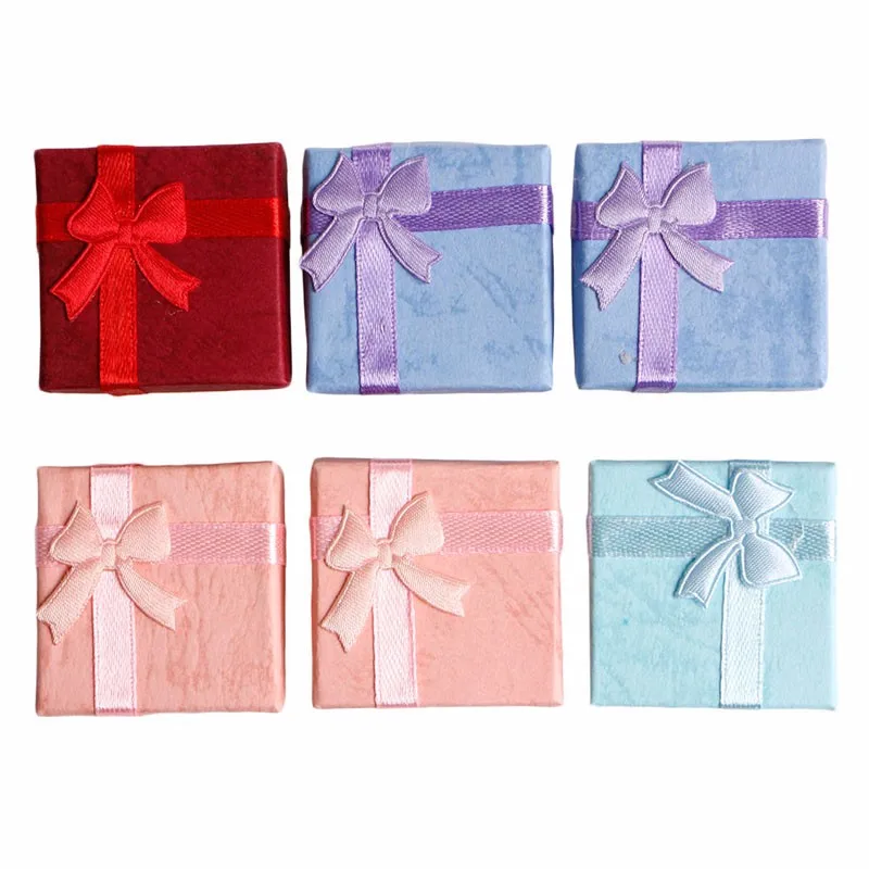 Чехол для ювелирных изделий бумажная коробка хранения кольцо серьги держатель