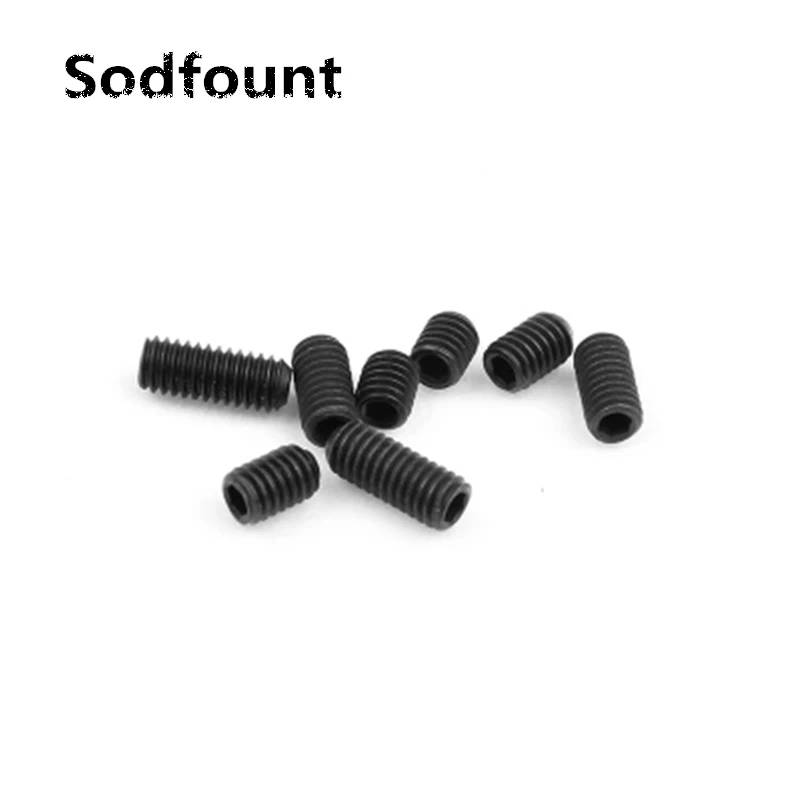 

100pcs/Lot M3X2/3/4/5/6/8/10/12/14/16/20mm 12.9 Alloy steel Hex Socket Head Cap Screw Bolts set screws with cup point